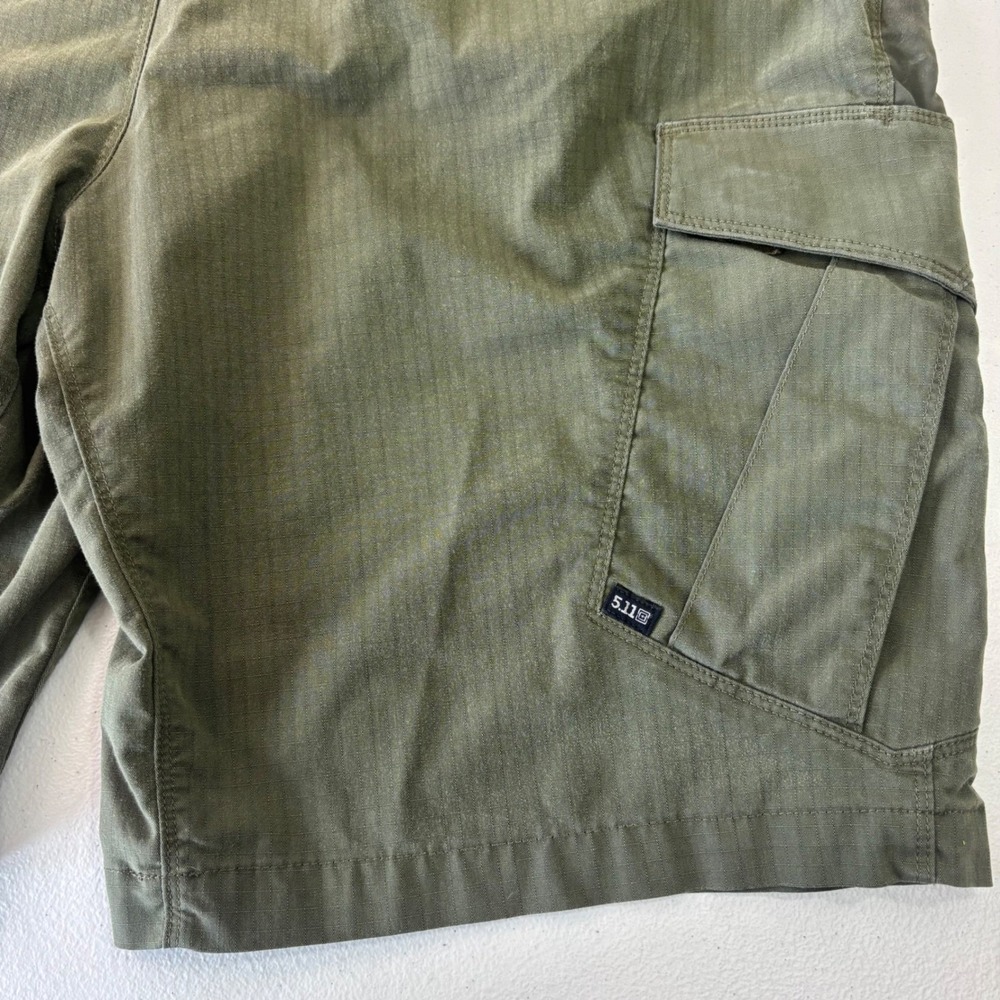 5.11 Tactical Ripstop Cargo Shorts Men's Green Utility Hiking Outdoors Camp 36 - Picture 8 of 16